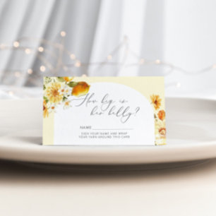 Informações Lemon, o tamanho do cartão do ventre de mamãe