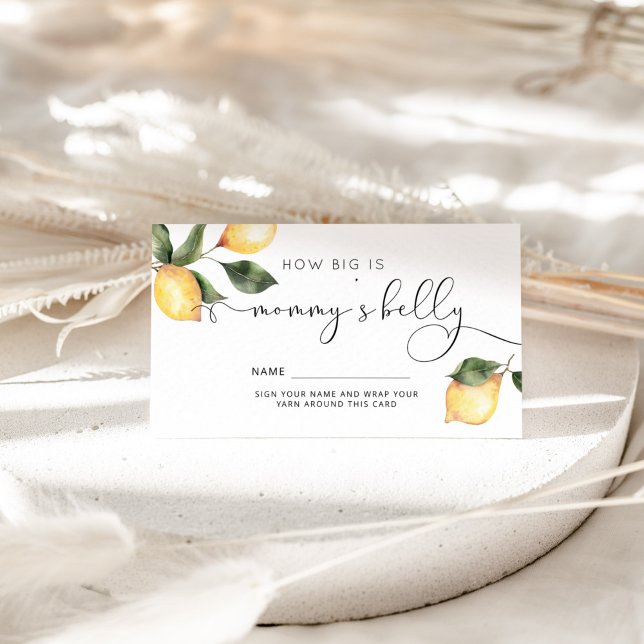 Informações Lemon, o tamanho do cartão do ventre de mamãe (Criador carregado)