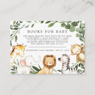 Informações Livro De Animais Safari Para Cartão De Chá de fral