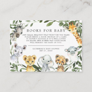 Informações Livro De Animais Safari Para Cartão De Chá de fral