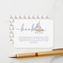 Livro de Chuveiro de Menino Vela para Cartão de Be