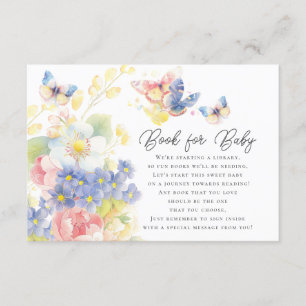 Informações Livro de Jardinagem de Borboleta para Cartão de Re