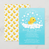 Livro de Patos de Borracha Cura para Cartão de Beb