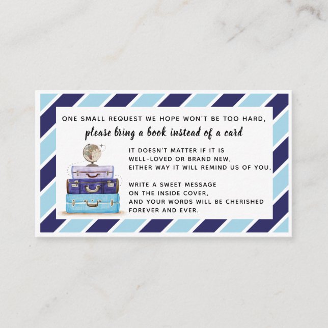 Informações Livro em vez de Inserir Azul do Cartão (Frente)