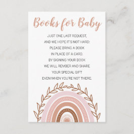 Informações Livros "Booh Rainbow" para o Cartão de Bebê