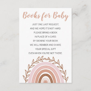 Informações Livros "Booh Rainbow" para o Cartão de Bebê