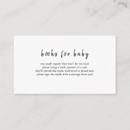 Informações Livros brancos pretos DARCY para cartão de bebê