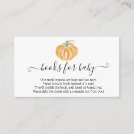 Informações Livros de Abóbora para Cartão de Enclosure Laranja