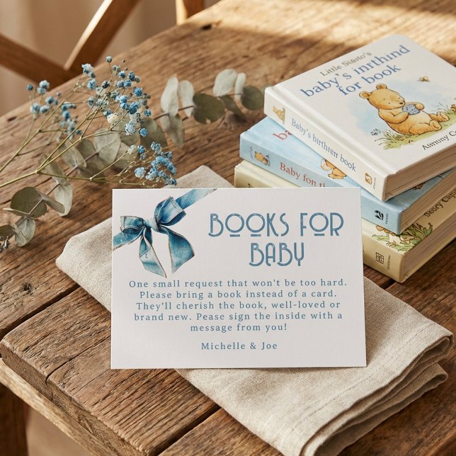 Informações Livros de Bebê Blue Jean Baby para Cartão de Envio (Criador carregado)