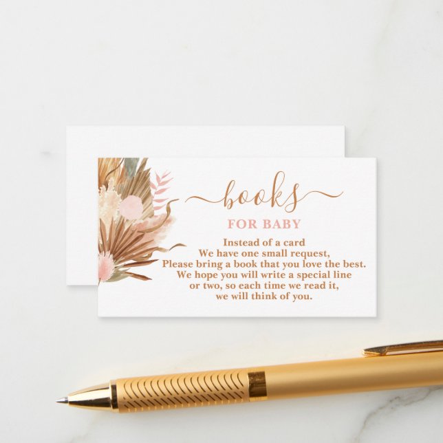 Informações Livros de Boho Terracotta para Cartão de Bebê (Frente/Verso In Situ)