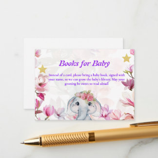 Informações Livros de Cartão para Bebê Elefante Floral.