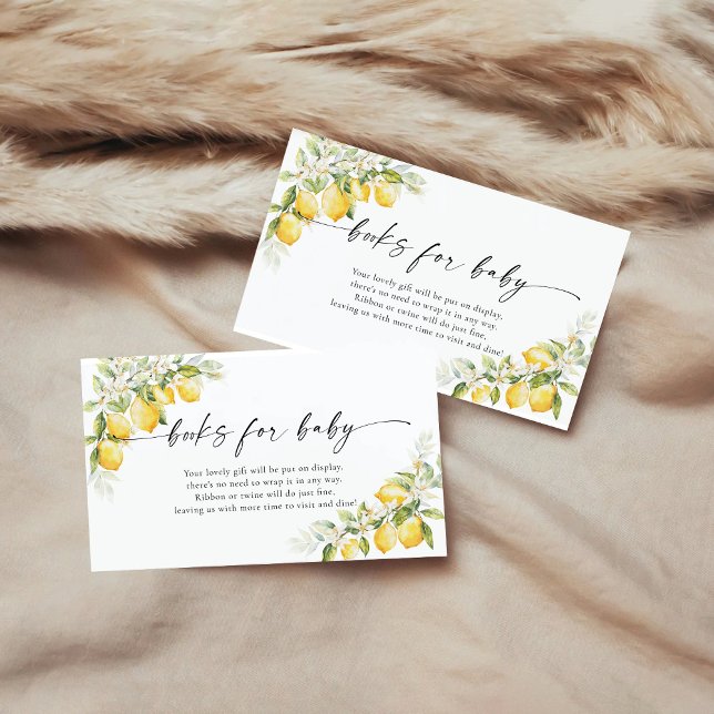 Informações Livros De Citrinos De Limão Para Cartão De Recepçã (Criador carregado)