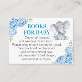 Informações Livros de Elefante para Bebê - Cartão de Solicitaç