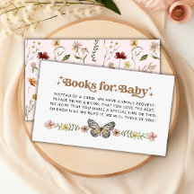 Livros De Flor Selvagem Para Cartão De Pedido De L