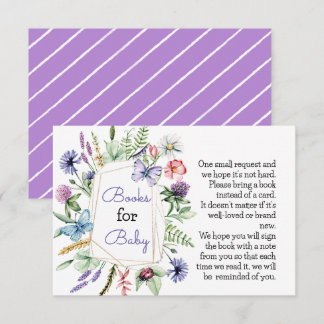 Informações Livros de Flores Selvagens para Cartão de Bebê