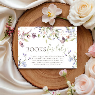 Informações Livros de Flores Silvestres para Bebê Cartão