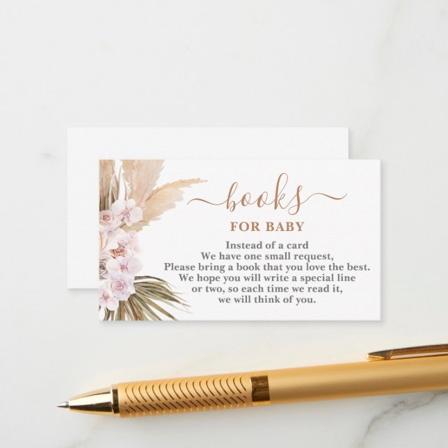 Informações Livros de Grass de Pampas para Cartão de Bebê (Frente/Verso In Situ)