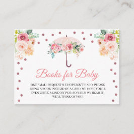 Informações Livros de Guarda-chuvas rosa para cartão de gabine