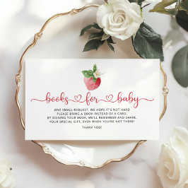 Informações Livros de morango para cartão de passagem para beb