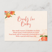 Livros de Peach para Bebê Cartão – Tema Frutas