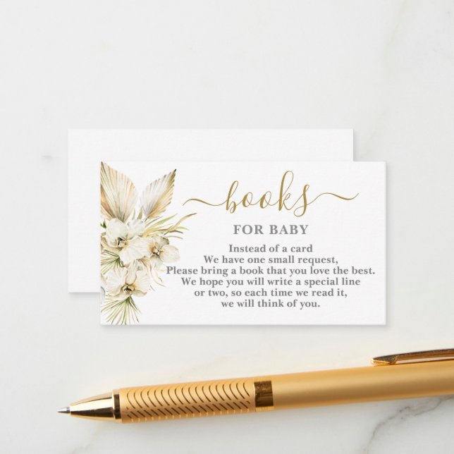 Informações Livros do Deserto do Boho para Cartão de Bebê (Frente/Verso In Situ)