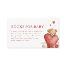 Livros do Dia dos Namorados para Cartão de Bebê Qu