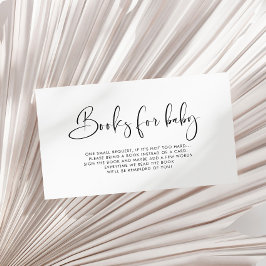 Informações Livros Elegantes e Modernos para cartão de bebê