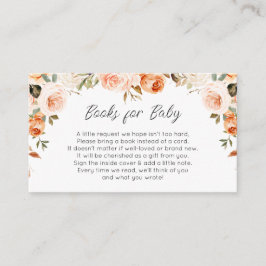 Informações Livros florais de outono para cartão de bebê