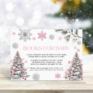 Informações Livros para Cartão de Bebê Rosa Winter Wonderland