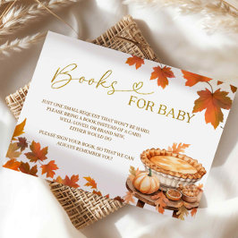Informações Livros para o bebê cartão de chá de bebê Fall cuti