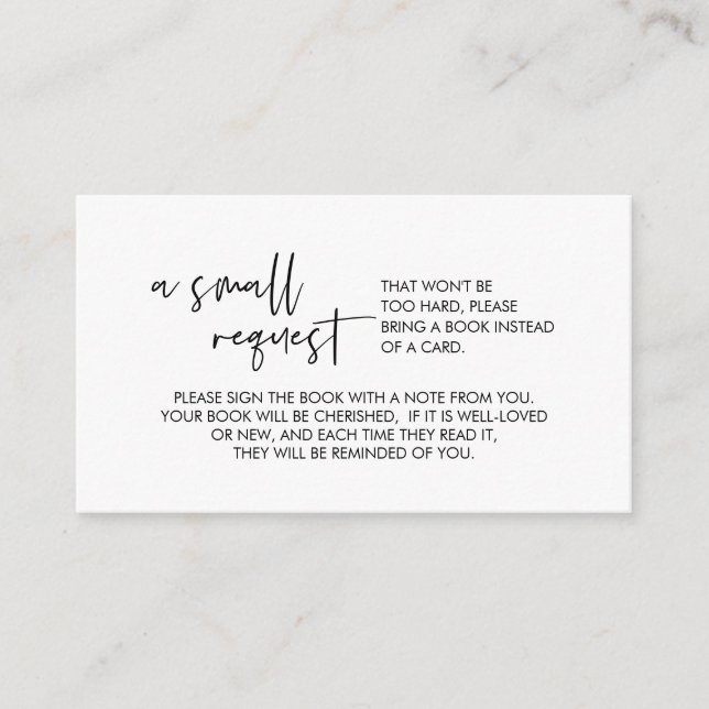 Informações Livros para o bebê, cartão de receptáculo de fonte (Frente)