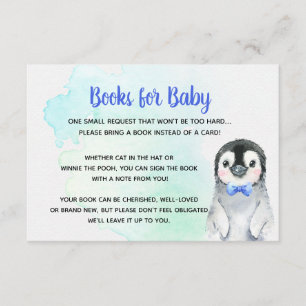 Informações Livros Penguin para cartão de bebê menino