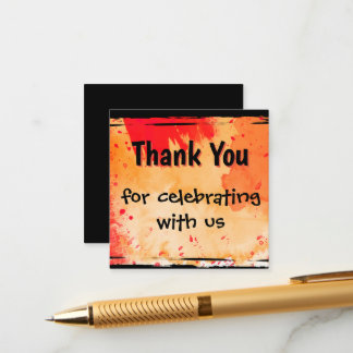 Informações Obrigado Cartão de Gabinete