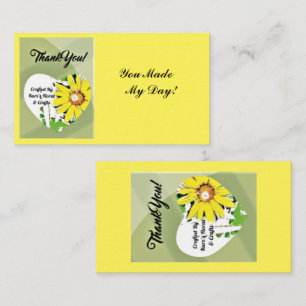 INFORMAÇÕES OBRIGADO PERSONALIZÁVEL - CARTÃO DE FLORISTA