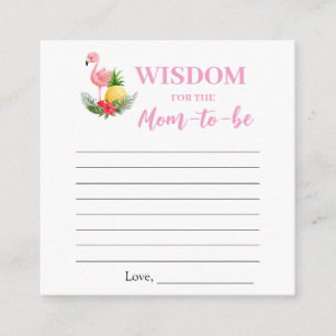 Informações Orações Tropicais de Flamingo por Cartão de Chá de