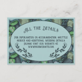 Informações Pebbles de água - cartão de compartimento