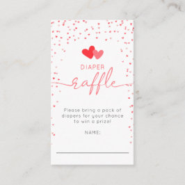 Informações Pequena Fralda amorosa Cartão de Gabinete Raffle