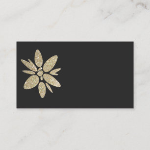 Informações Placa RSVP de Cartão de visita preto-e-ouro modern