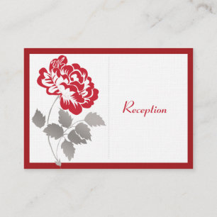 Informações Red Peony sobre o Cartão de Gabinete Linen