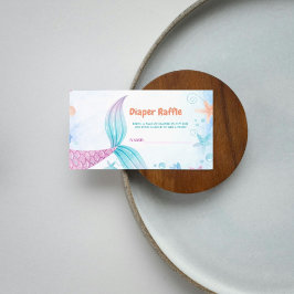 Informações Sereia sob o cartão de solicitação de Raffle Frald