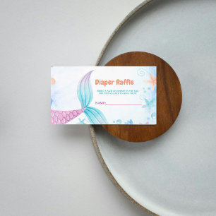 Informações Sereia sob o cartão de solicitação de Raffle Frald