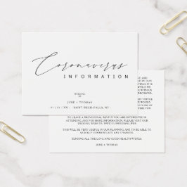 Informações Simples sobre Coronavírus Minimalista 