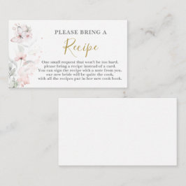 Informações Solicitação de Cartão de Receita de Chá de panela 