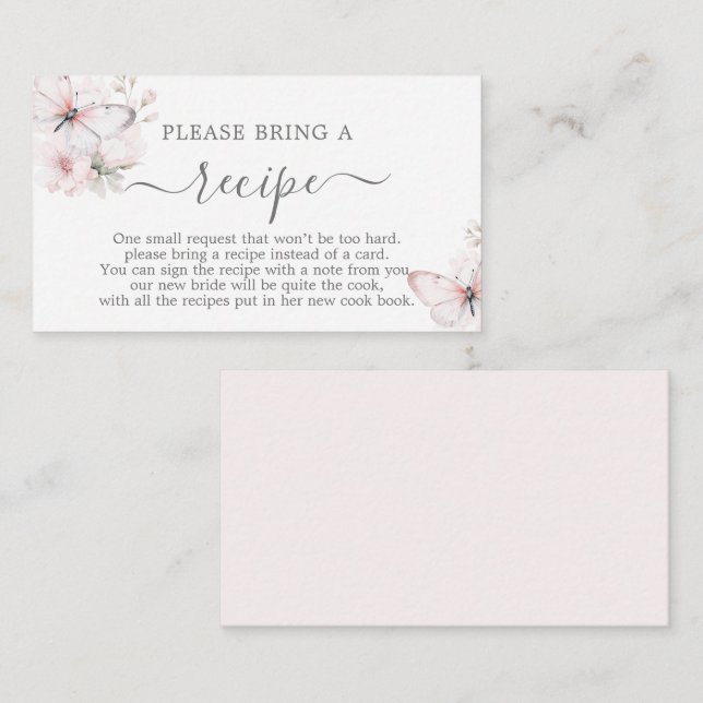 Informações Solicitação de Cartão de Receita de Chá de panela  (Frente/Verso)