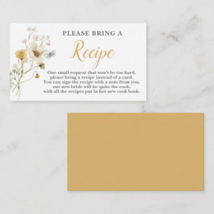 Informações Solicitação de Cartão de Receita de Chá de panela 