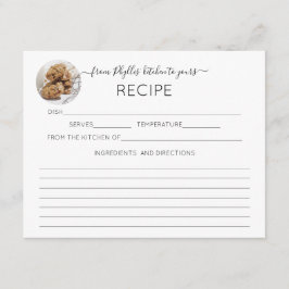 Informações Sua Foto Seu Nome Cartão De Receita De Caligrafia