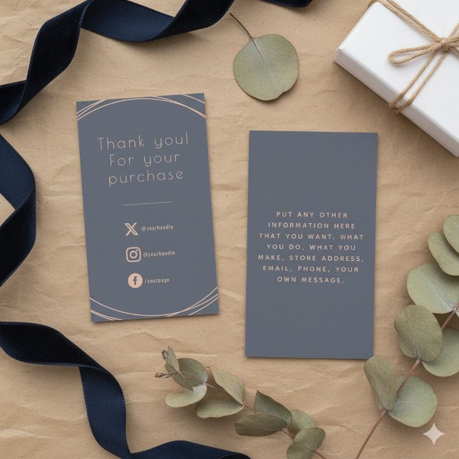 Informações Toques russos, insira Cartão para ordens de client (Rustic rings, insert Card for customer orders.)