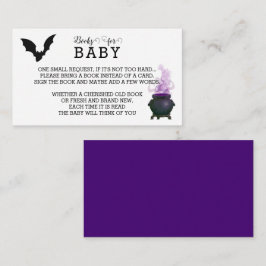 Informações Um Bebê está criando cartão de solicitação de livr