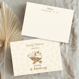 Informações Um Bebê está preparando o cartão de conselho de ca