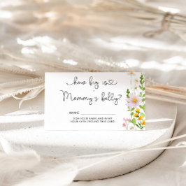 Informações Wildflower: tamanho do cartão de campainhas de mam